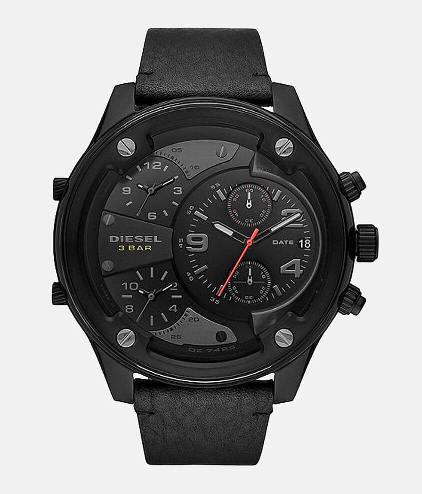 Diesel Boltdown Leather Watch front view
