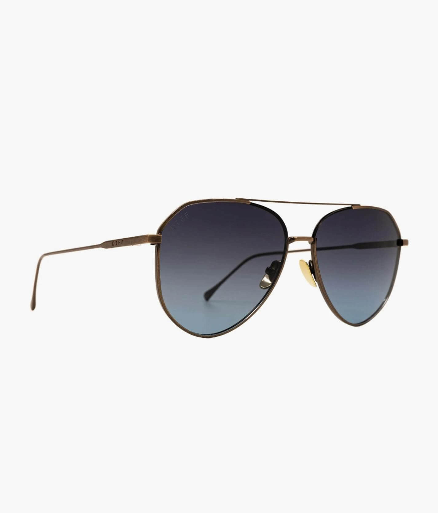 DIFF Eyewear Dash WT-YL16 White & Yellow Aviator Sunglasses Unisex Diff Dash GD-FG16P Gold/Green Aviator Sunglasses | eBay main image 2