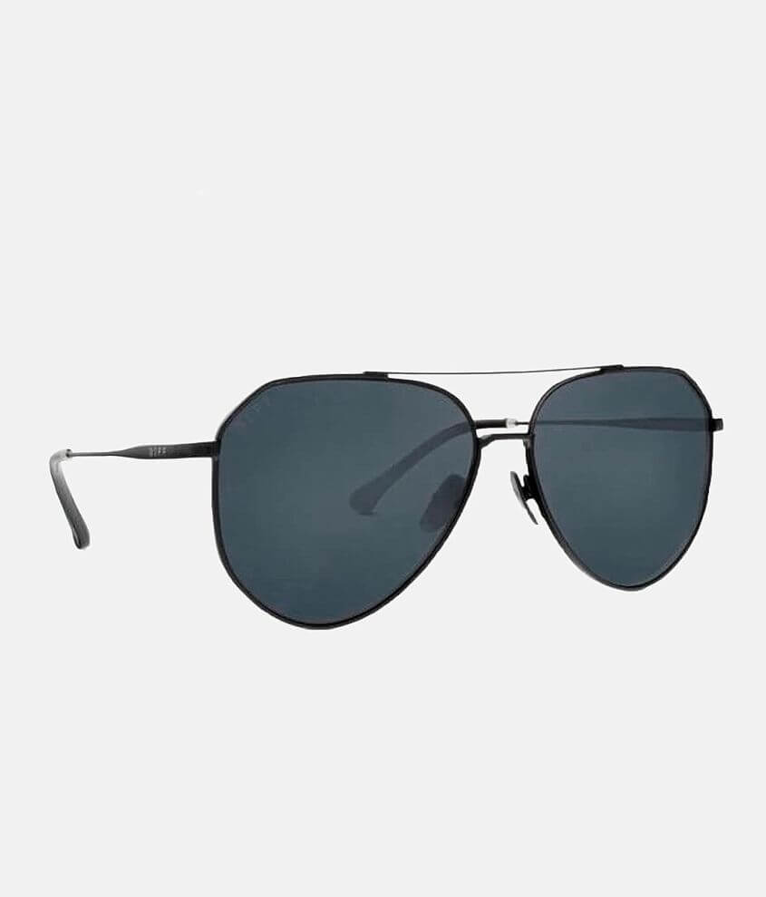 DIFF Eyewear Dash Aviator Polarized Sunglasses front view