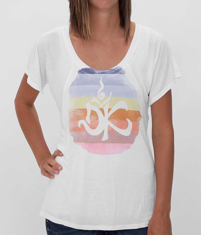 Dirty Karma Watercolor Graphic T-Shirt front view