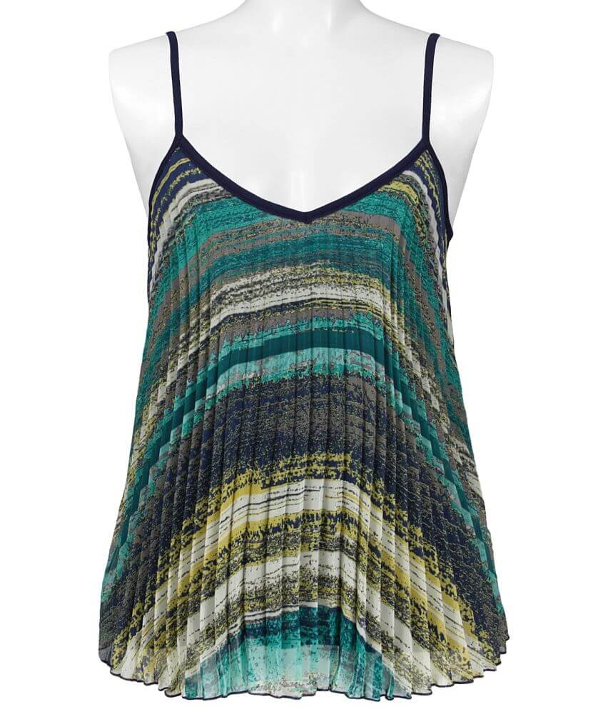 Daytrip Pleated Tank Top front view