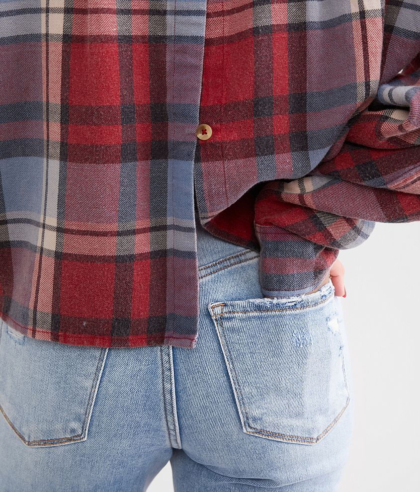 Plaid Boyfriend Flannel Shirt