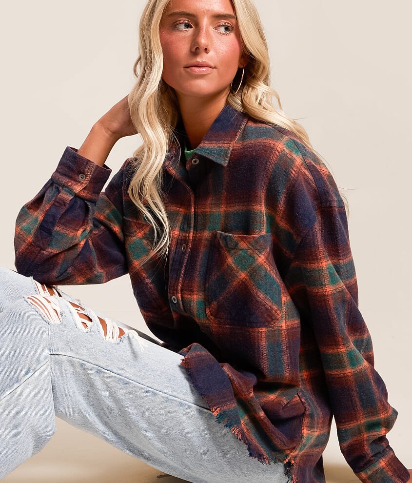 Plaid Boyfriend Shirt - thumbnail 4