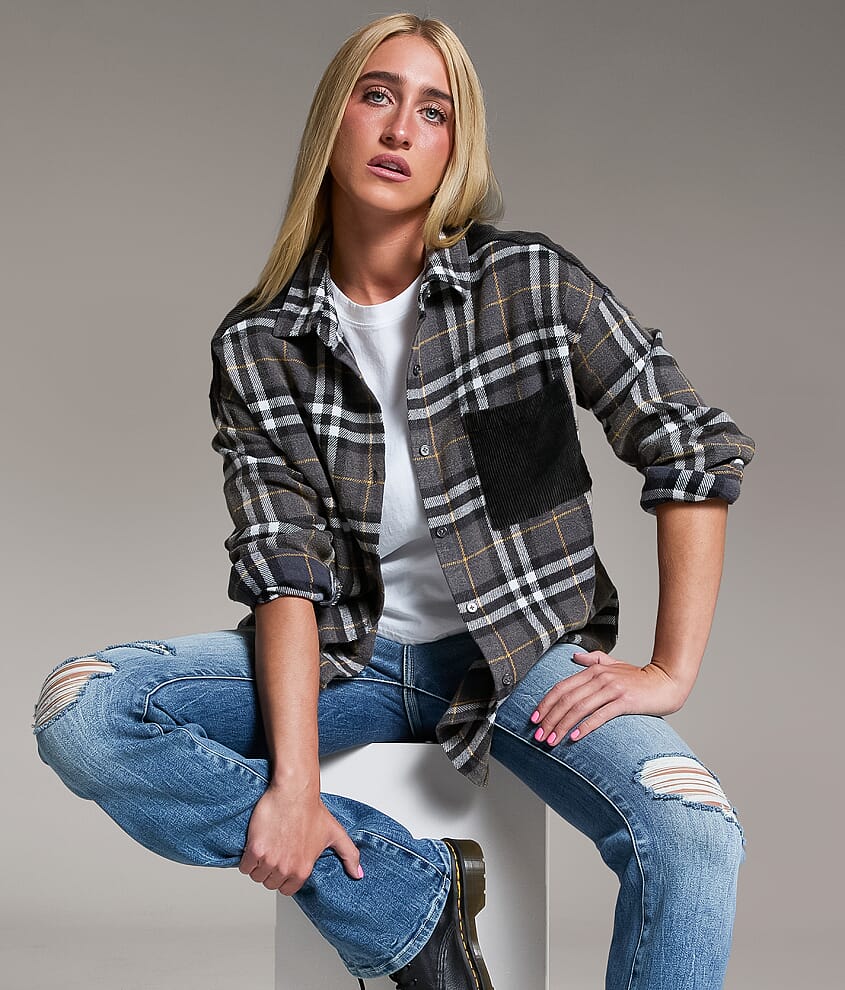 Corduroy Plaid Shirt