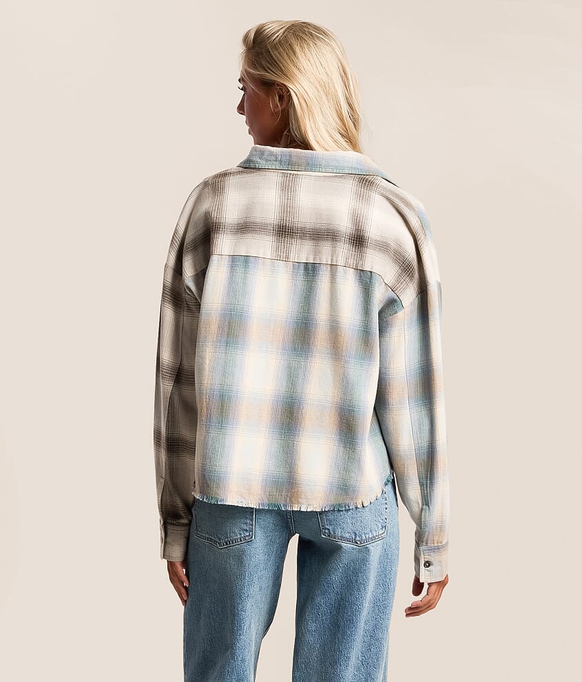 Flannel Raw Edge Shirt