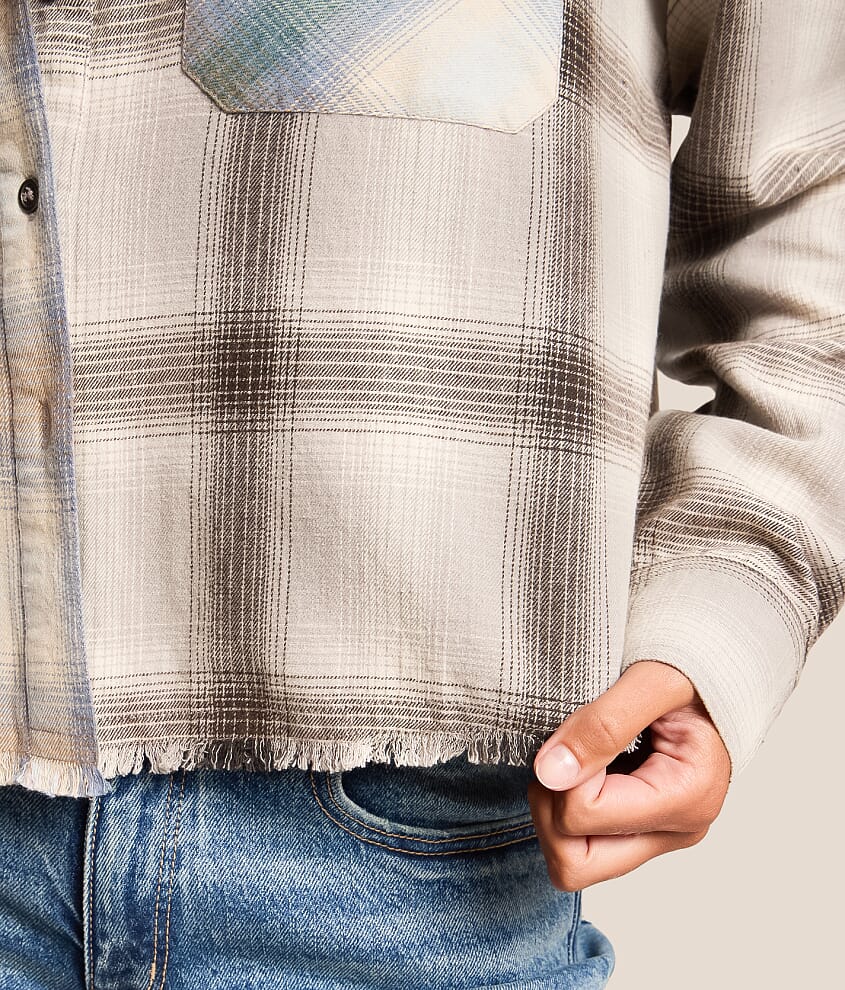 Flannel Raw Edge Shirt