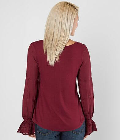 Willow &amp; Root Embroidered Top BACK