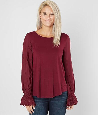 Willow &amp; Root Embroidered Top FULL_RIGHT_SIDE