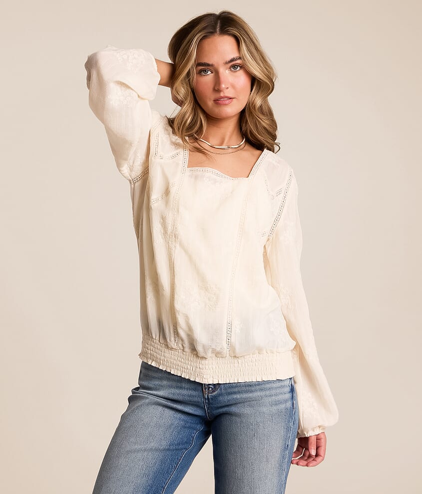 Floral Embroidered Top