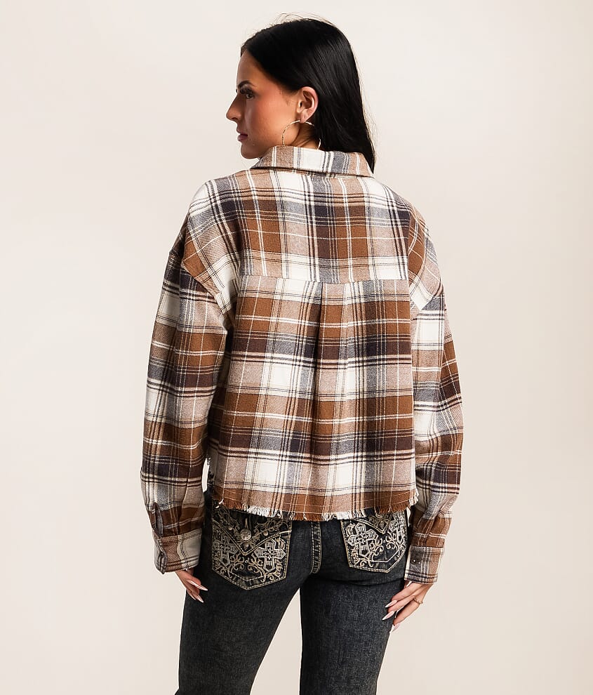 Frayed Flannel Shirt - thumbnail 3