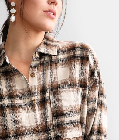 BKE Brushed Knit Flannel Shirt MISC_DETAIL_1