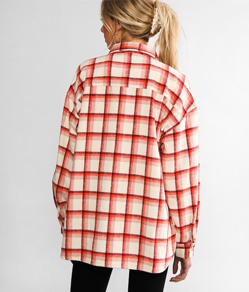 Brushed Knit Flannel Shirt
