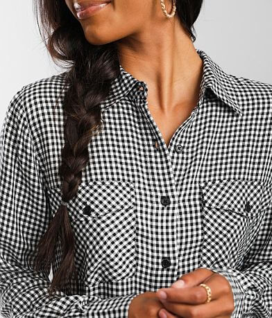 Modish Rebel Gingham Print Shirt MISC_DETAIL_1
