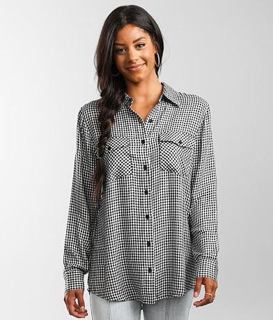 Modish Rebel Gingham Print Shirt FULL_RIGHT_SIDE