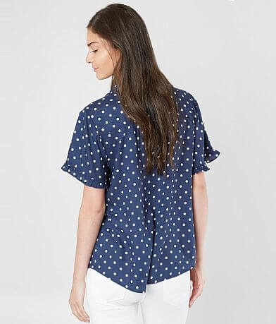 Willow &amp; Root Polka Dot Blouse BACK