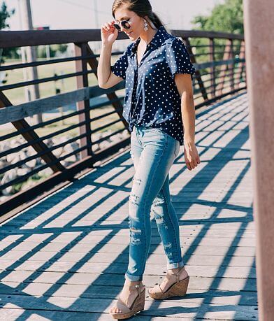 Willow &amp; Root Polka Dot Blouse FULL_LEFT_SIDE