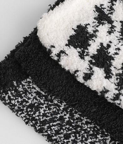 BKE 3 Pack Cozy Chenille Socks misc detail 1 view