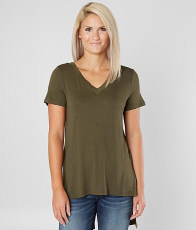 Doe &#38; Rae Lace-Up Back Top full right side view