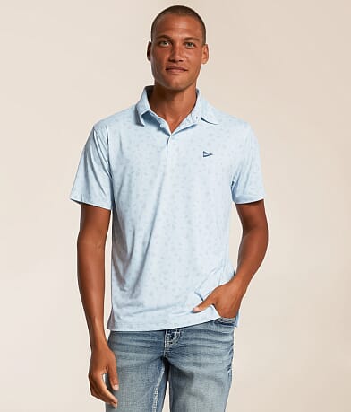 Breezy Golf The Sips & Spritz Performance Polo front view