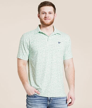 Breezy Golf Mexican Food Performance Polo front view