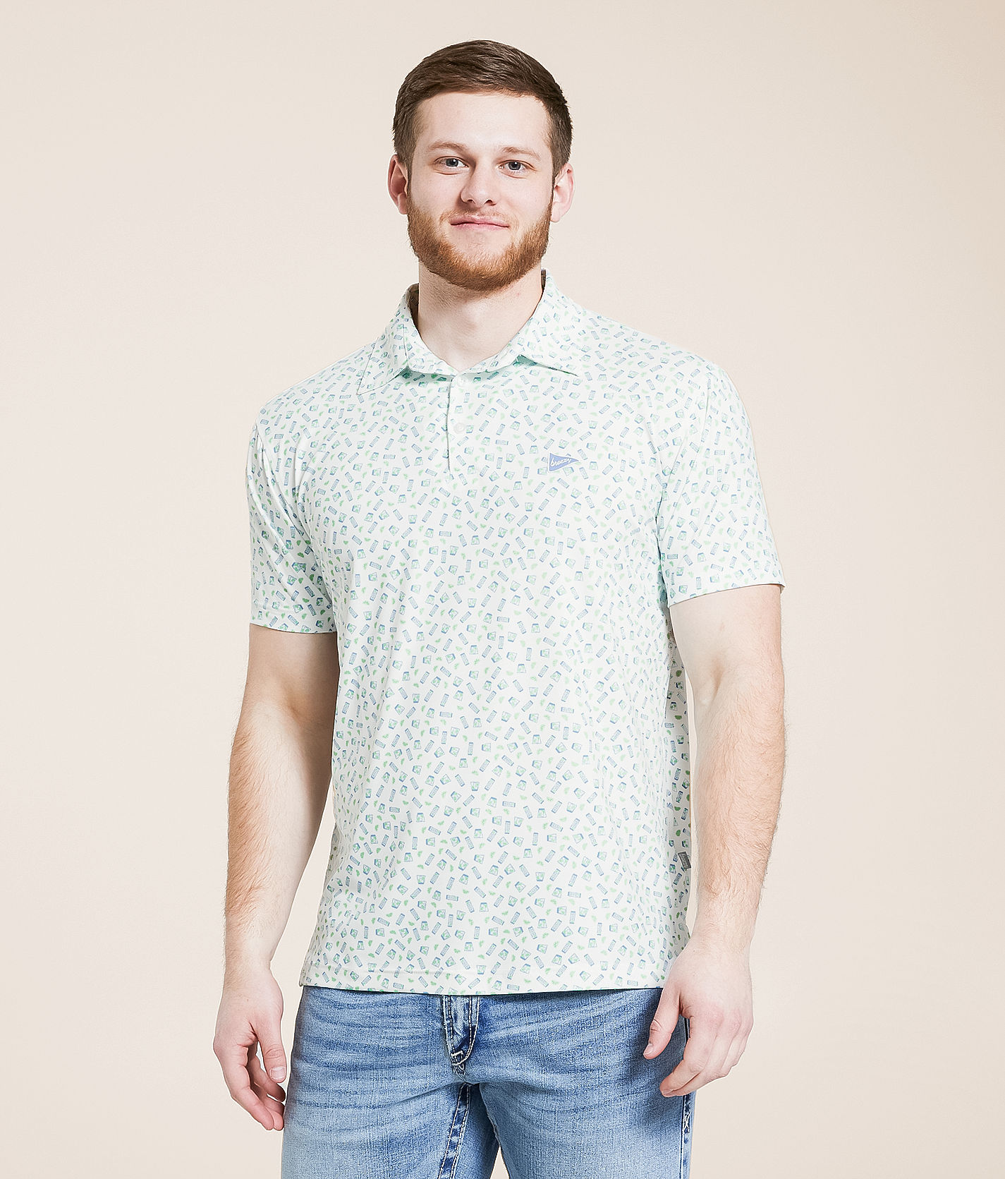 ERECTRICGOLF FIVEBUTTONS POLO WHITE Lサイズ ERECTRICGOLF FIVEBUTTONS POLO WHITE Lサイズ ERECTRICGOLF
