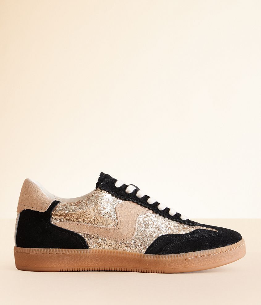 Dolce Vita Notice Leather Glitter Sneaker front view