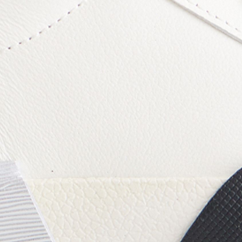 White Black Leather