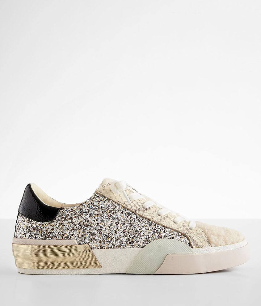 Dolce Vita Zina Plush Leather Sneaker - Women's Shoes in Silver Multi ...