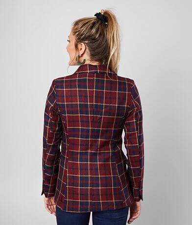 dollhouse&#174; Plaid Blazer BACK