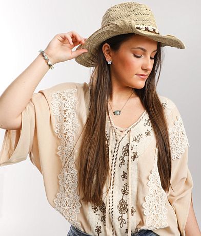 Scala&#8482; Western Straw Hat MISC_DETAIL_3