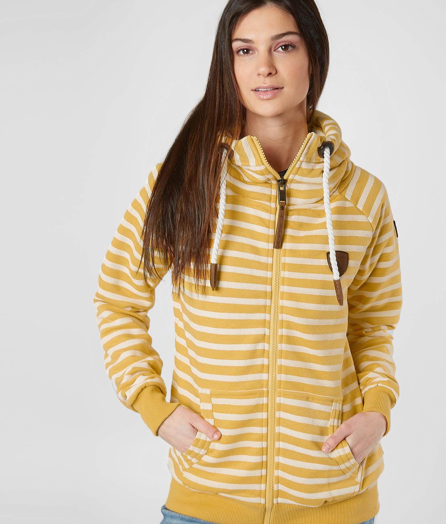 yellow hooded sweatshirt women's