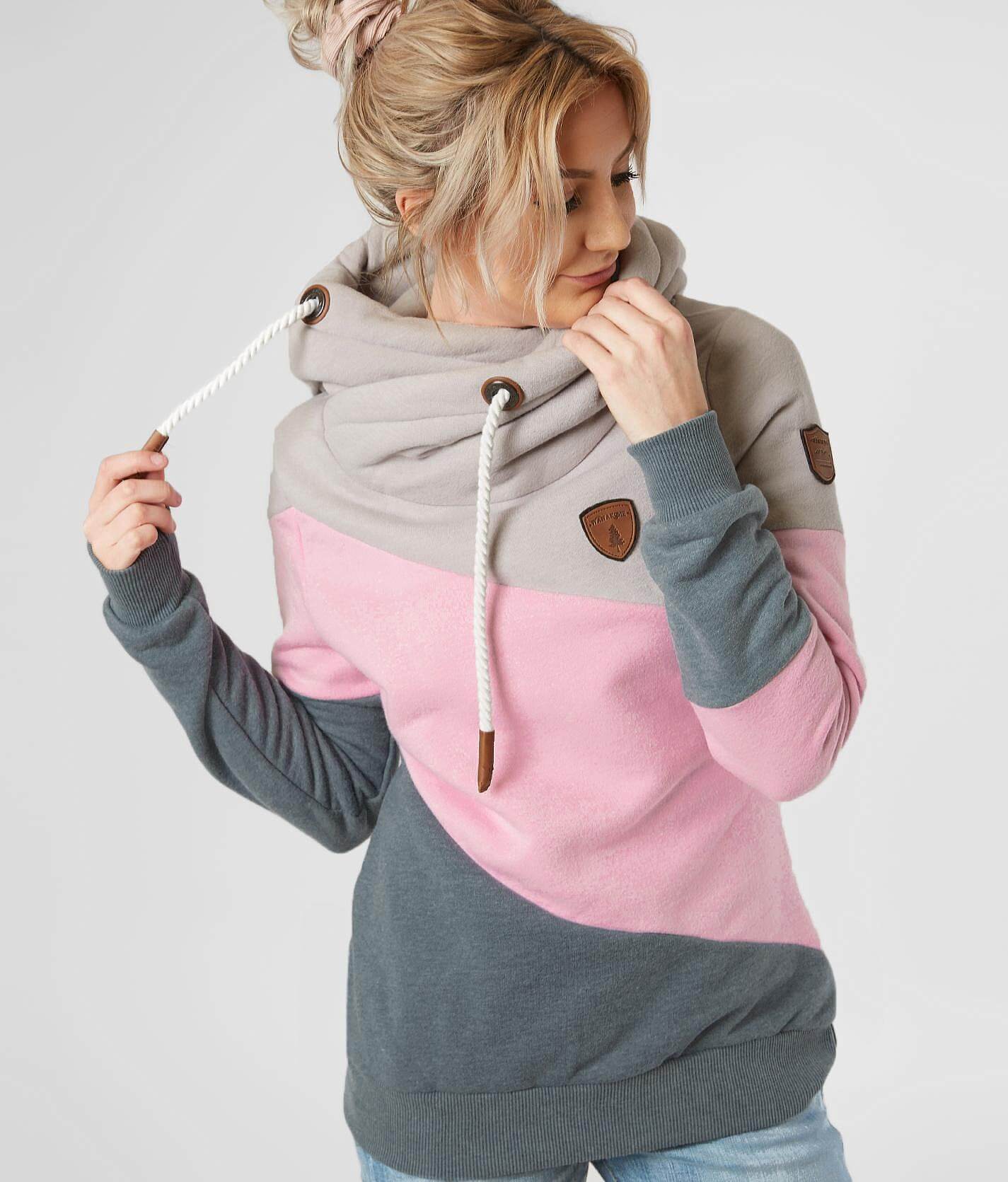 asymmetrical hooded sweatshirt