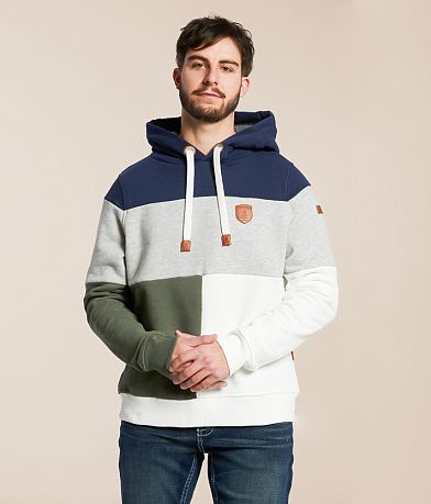 Wanakome Smithson Color Block Hooded Sweatshirt front view