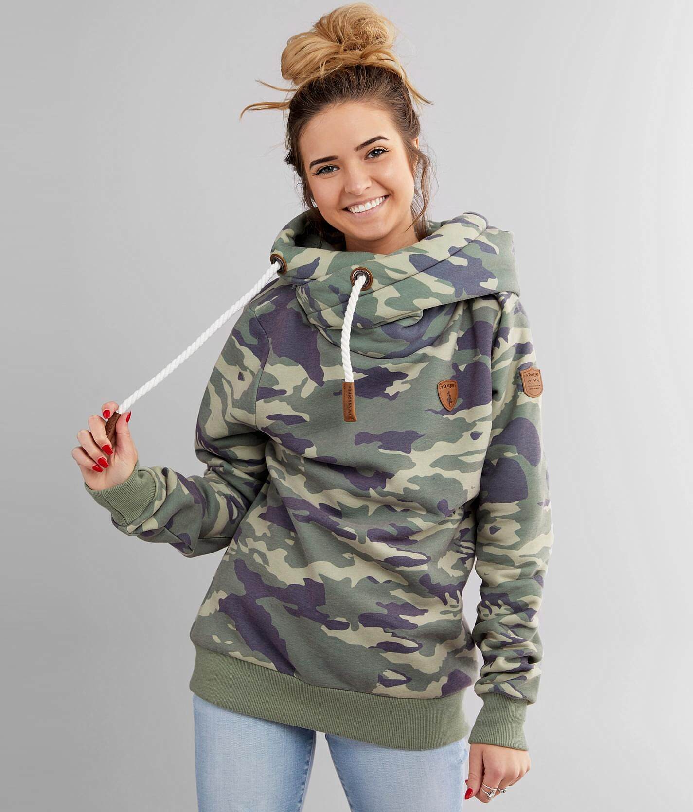 camo hooded sweatshirt