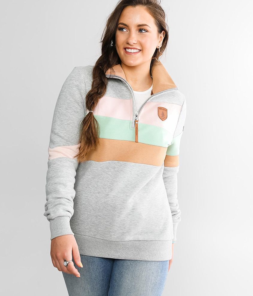 Wanakome Betty Quarter Zip Pullover front view