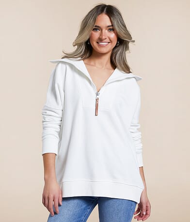 Wanakome Padma Half Zip Pullover front view