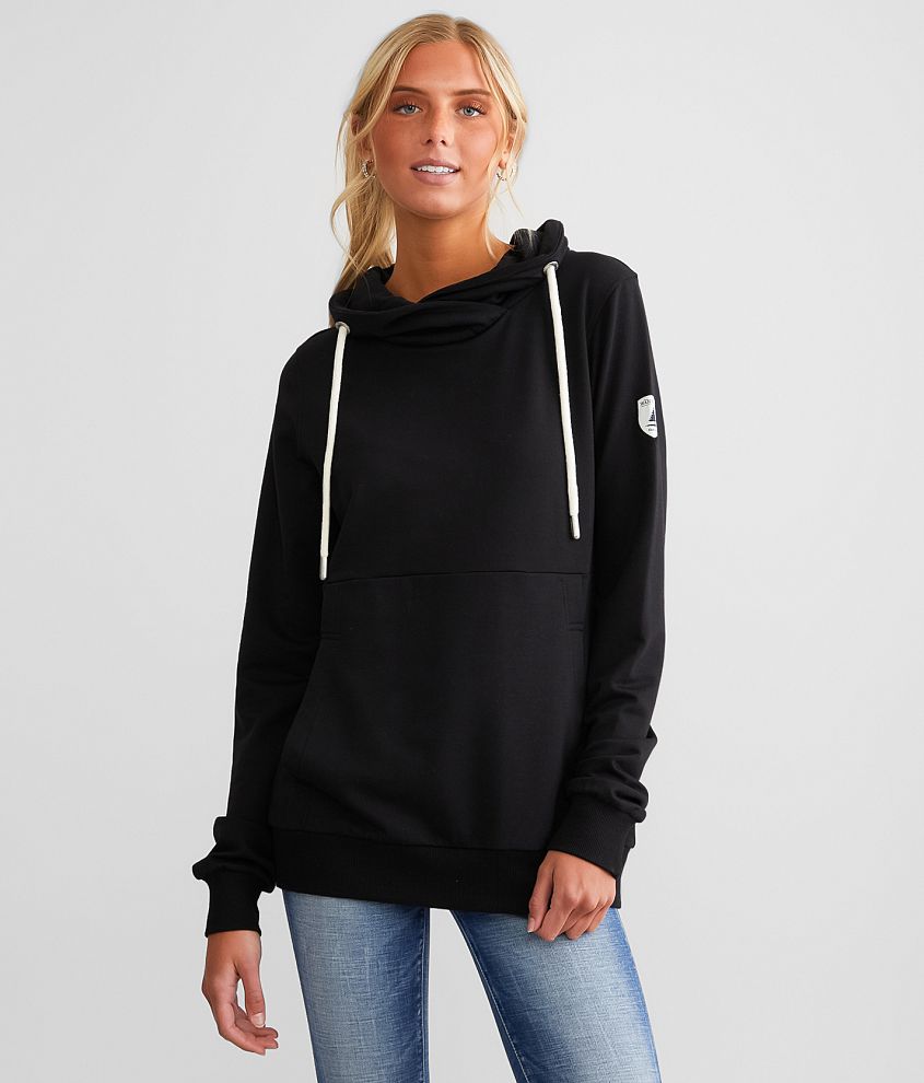 Ladies cross neck online hoodie