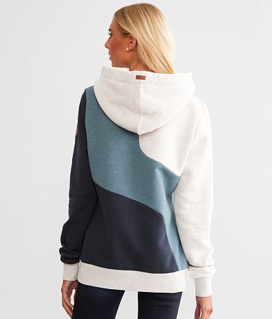 Wanakome Color Block Hooded Sweatshirt BACK
