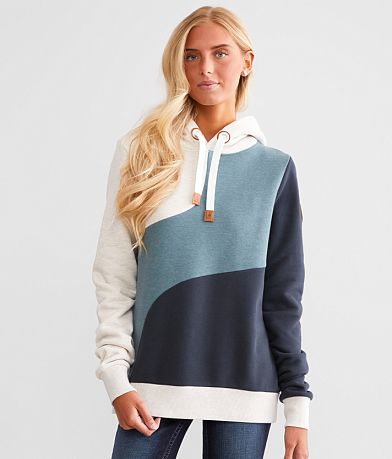 Wanakome Color Block Hooded Sweatshirt front view
