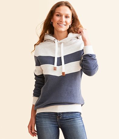 Wanakome Allia Color Block Hooded Sweatshirt front view