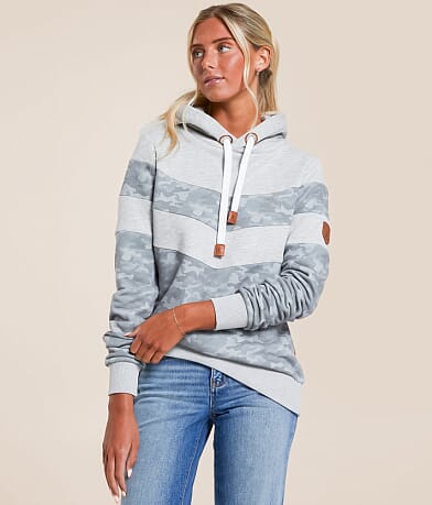 Wanakome Allia Color Block Hooded Sweatshirt front view