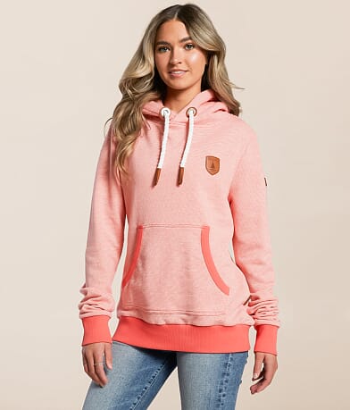 Wanakome Corrie Microstripe Hooded Sweatshirt front view