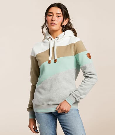 Wanakome Spira Color Block Hooded Sweatshirt front view