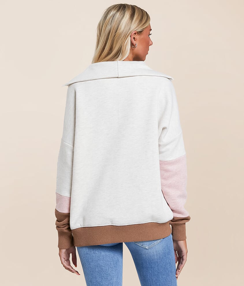 Eevie Quarter Zip Pullover - thumbnail 2