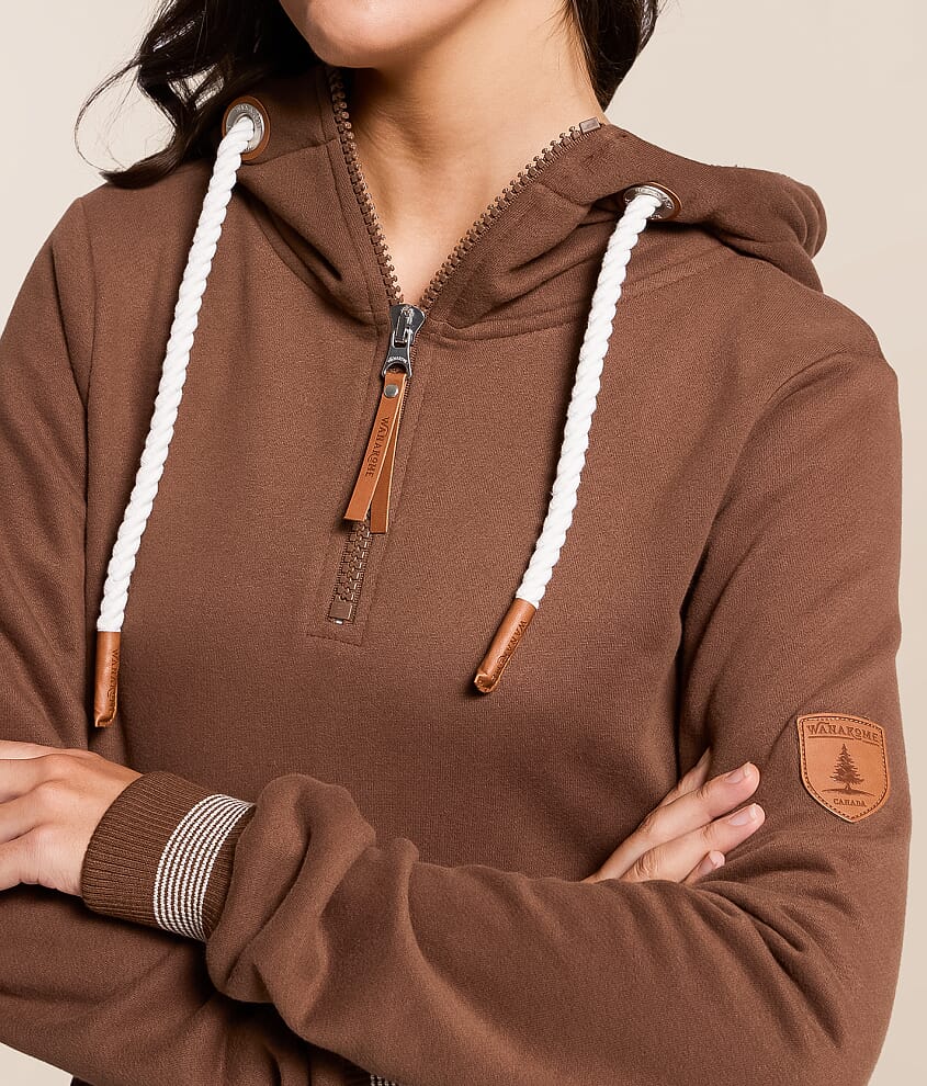 Sabine Quarter Zip Hooded Sweatshirt
