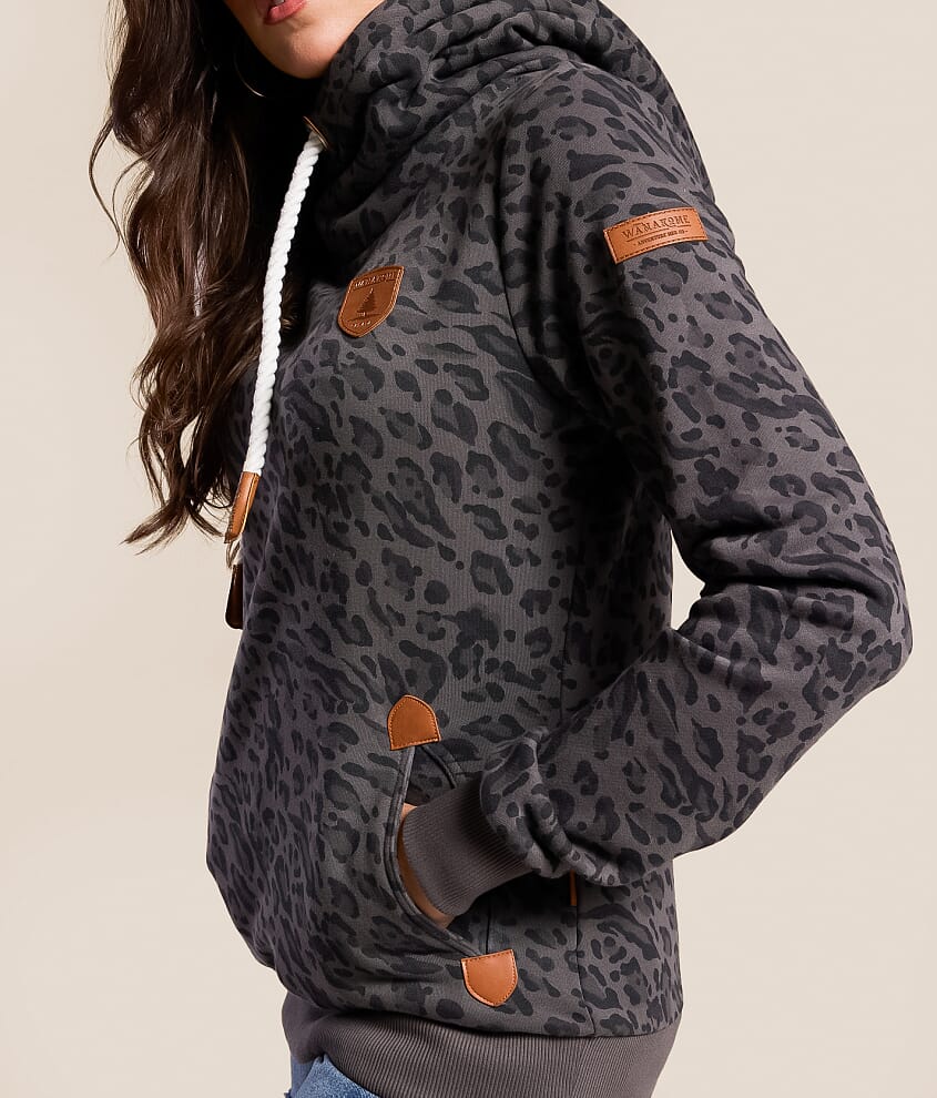 Artemis Leopard Print Hooded Sweatshirt