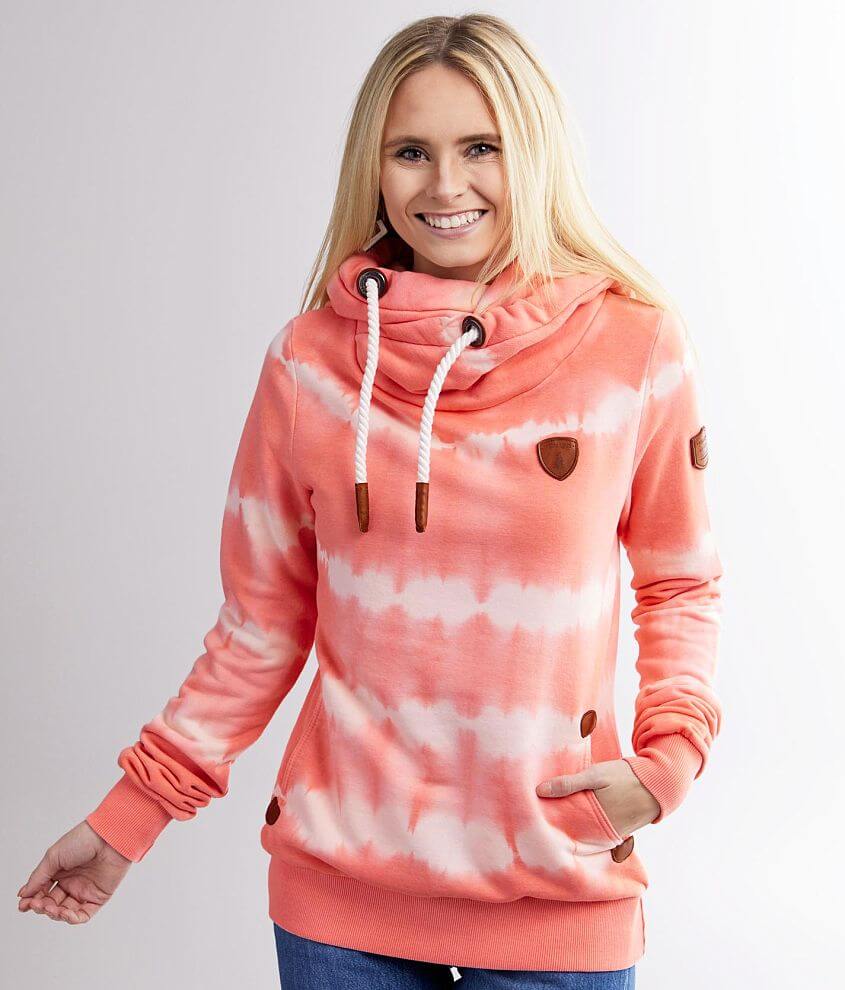 Peach tie dye sweatshirt new arrivals