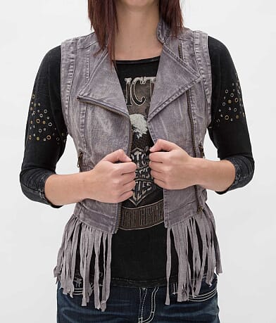 Double Zero Asymmetrical Zip Vest MISC_DETAIL_2