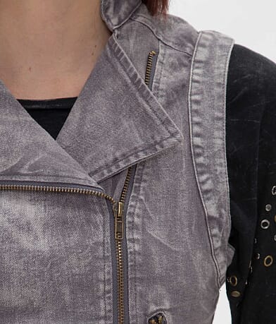 Double Zero Asymmetrical Zip Vest MISC_DETAIL_3