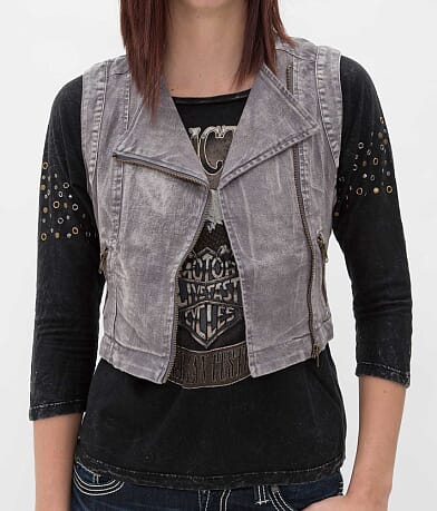 Double Zero Asymmetrical Zip Vest MISC_DETAIL_5